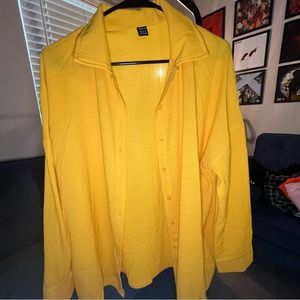 Yellow Drop Shoulder Shirt